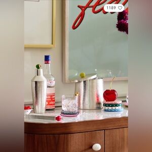 Anthropologie Adele Double Old-Fashioned Glasses, Set of 2, NWT